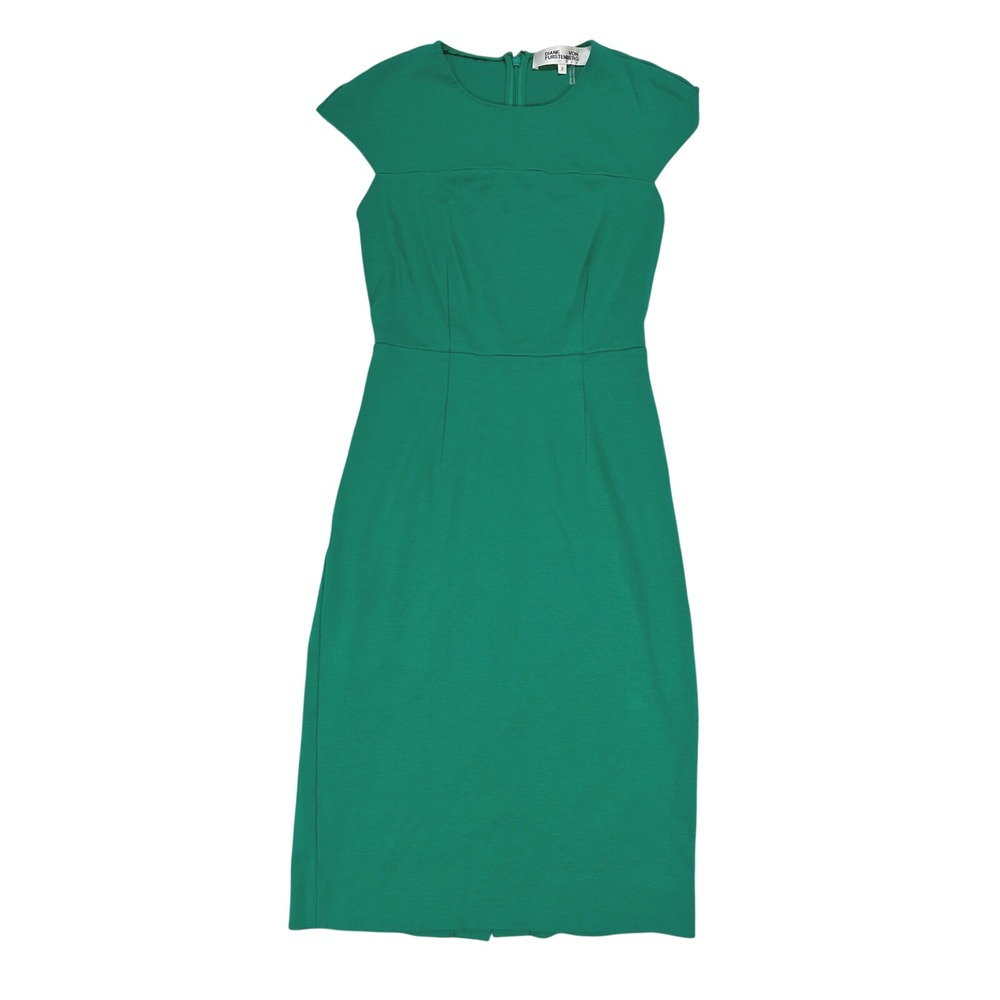 Diane Von Furstenberg DVF Hadlie Sheath Dress Green size‎ 2